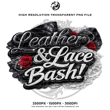Load image into Gallery viewer, Leather and Lace Bash Logo PNG