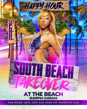 Load image into Gallery viewer, Beach Takeover Flyer Template