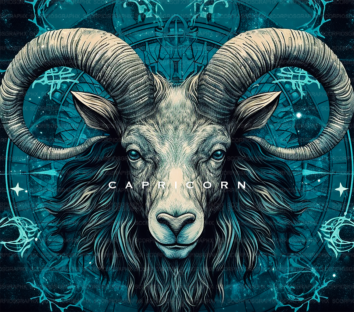 Capricorn PNG | Sublimation | Tumbler Wrap Design | Digital Download