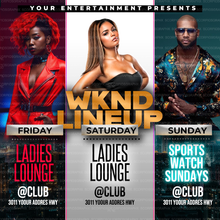 Load image into Gallery viewer, Weekend Flyer Lineup Flyer Template