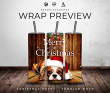 Load image into Gallery viewer, Christmas Puppy Tumbler Wrap