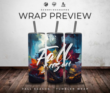Load image into Gallery viewer, Fall Season Tumbler Wrap