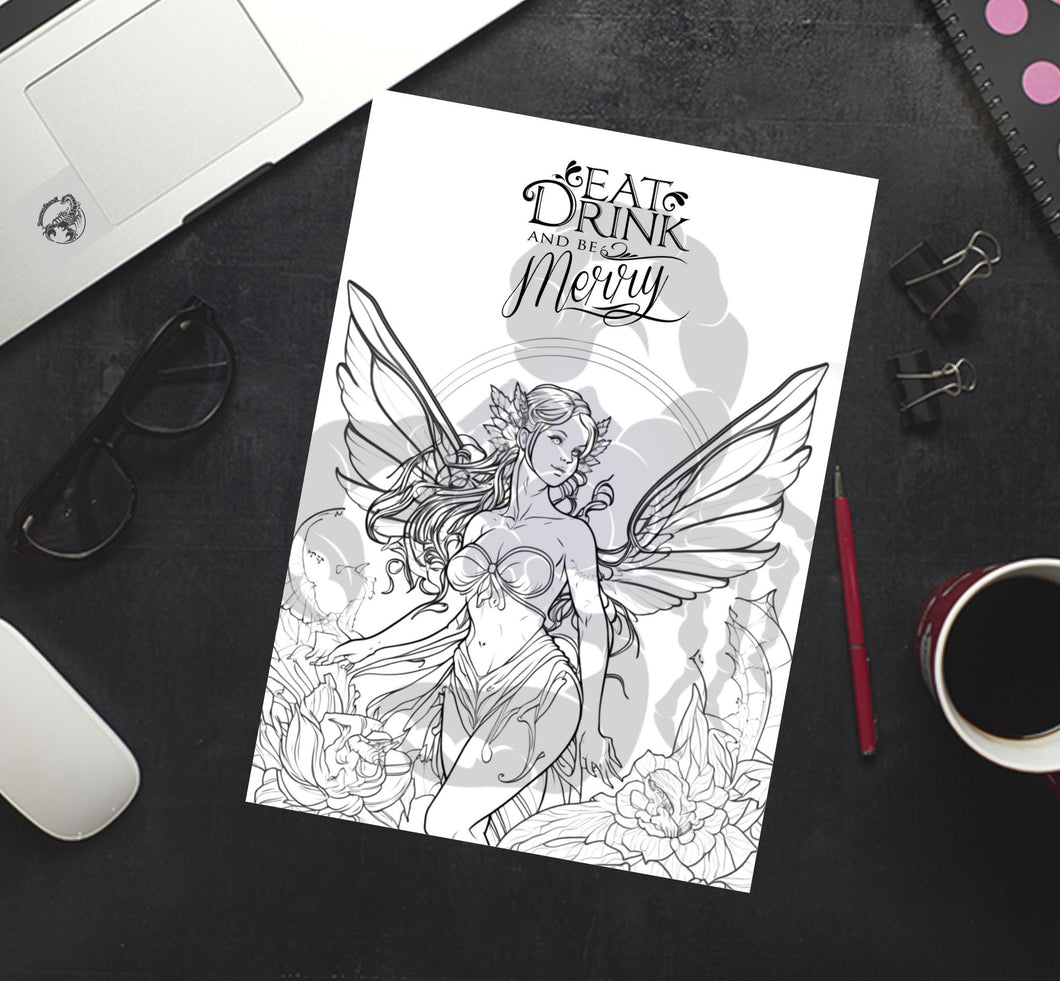 Fairy - Printable Adult Coloring Page