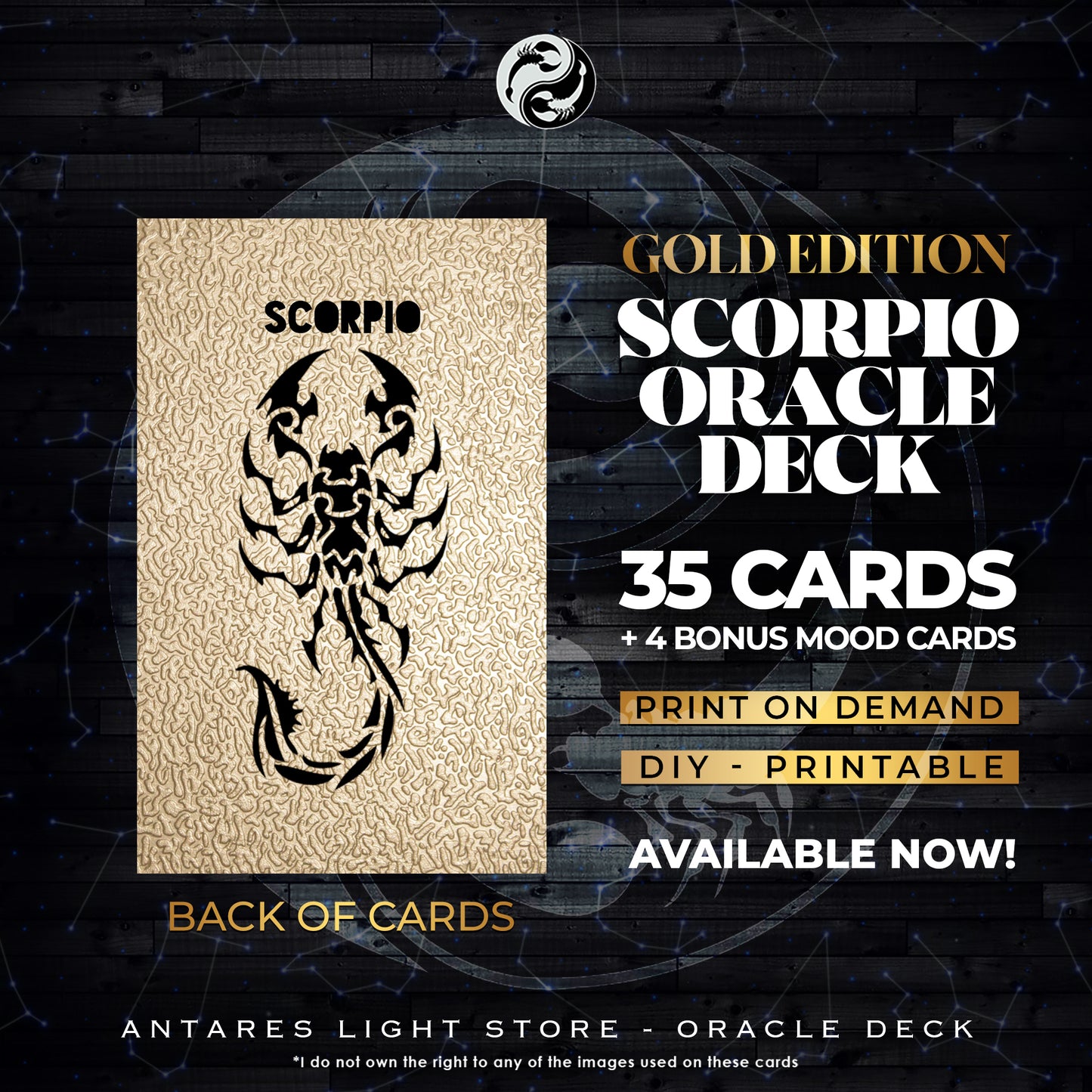 Mini Scorpio Oracle Deck