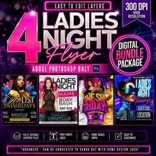 Load image into Gallery viewer, Ladies Night PSD Bundle
