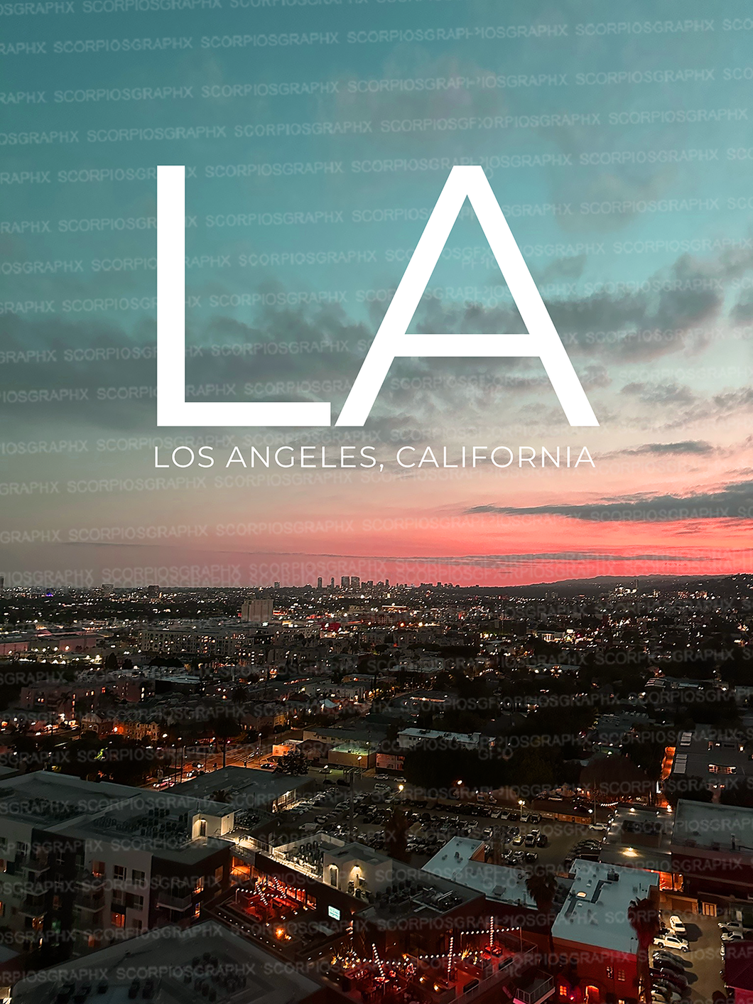 LA California Poster - Printable Wall Art