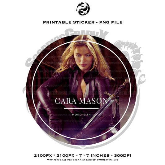 Mordsith Cara Mason PNG - Printable Sticker