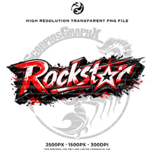 Load image into Gallery viewer, Rockstar TITLE LOGO PNG
