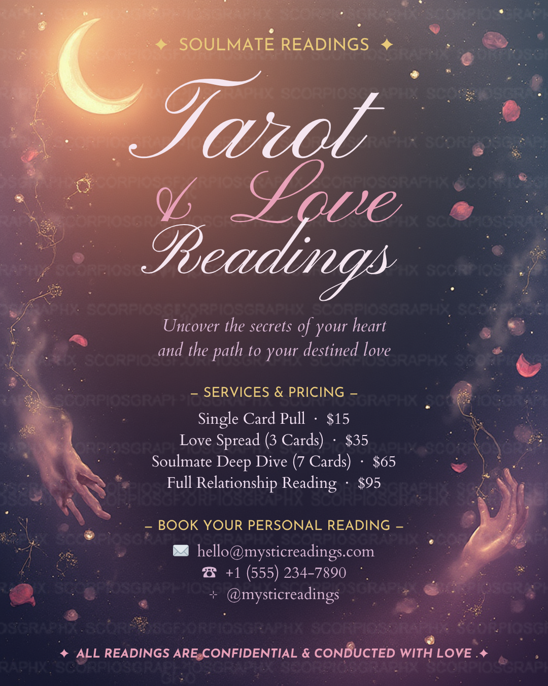 Tarot Card Reading Flyer
