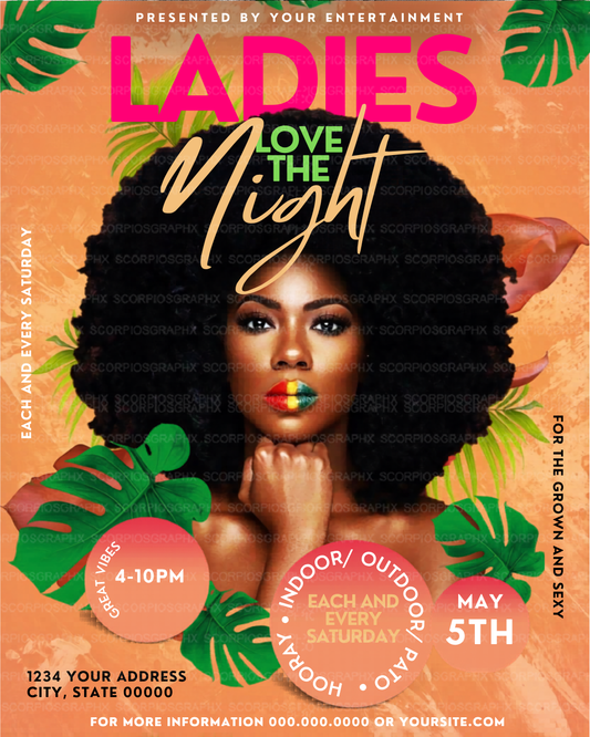 Summer Ladies Night Flyer