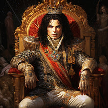 Load image into Gallery viewer, The King Pop T-shirt Design | AI ART
