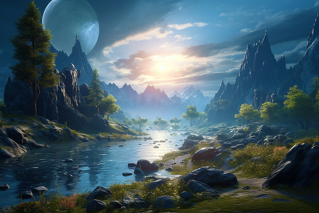 Fantasy Landscape - FREE Printable Wall Art