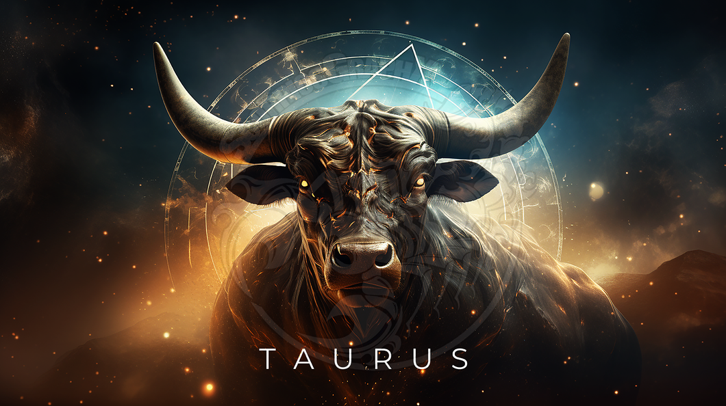 Vintage Taurus Celestial Art - Printable Wall Art