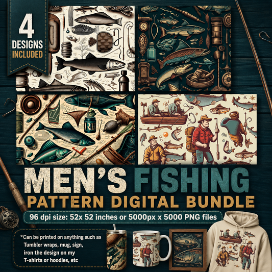 Mens Fishing Pattern Bundle