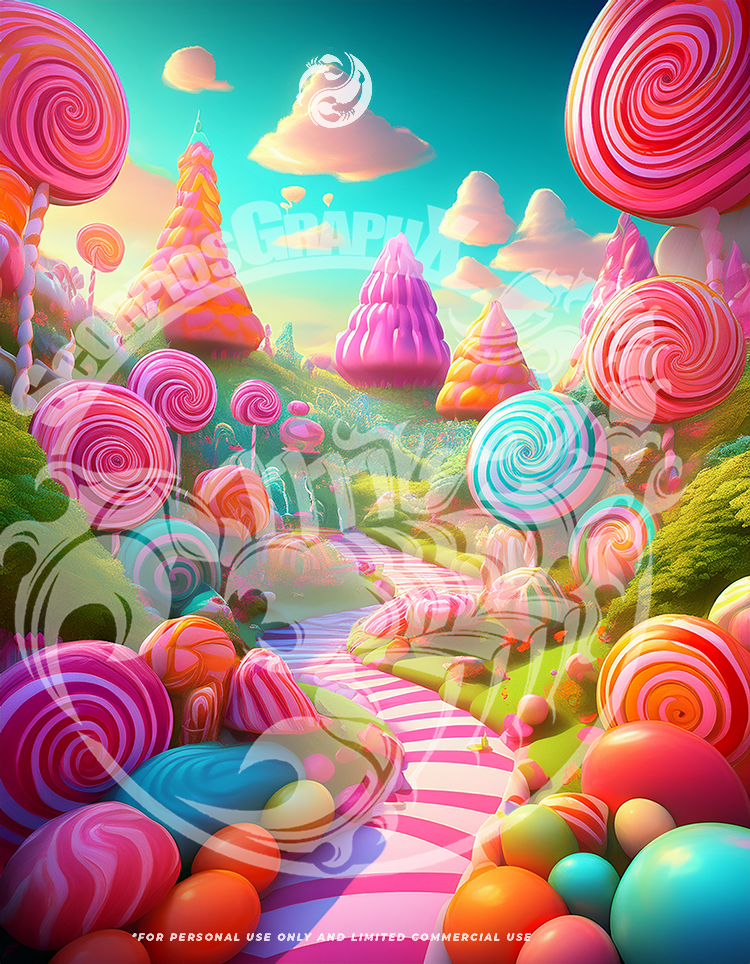 4 CandyLand Background Images