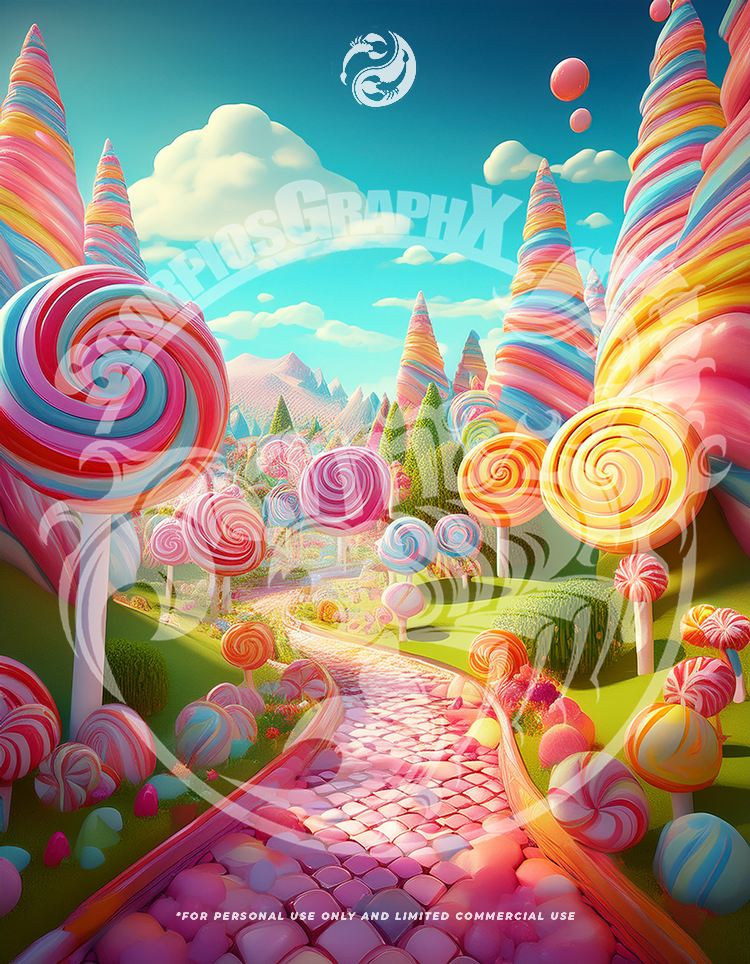 4 CandyLand Background Images