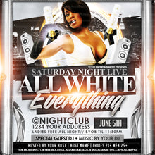 Load image into Gallery viewer, All White Everything Flyer Template
