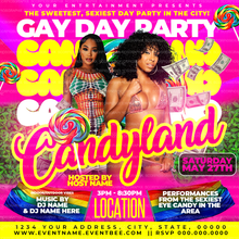 Load image into Gallery viewer, Candy Shop Pride Flyer Template
