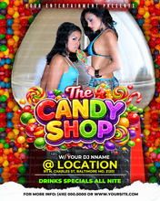 Load image into Gallery viewer, Candy Shop V2 Flyer Template
