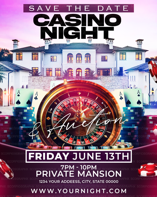 Casino Night Flyer Template