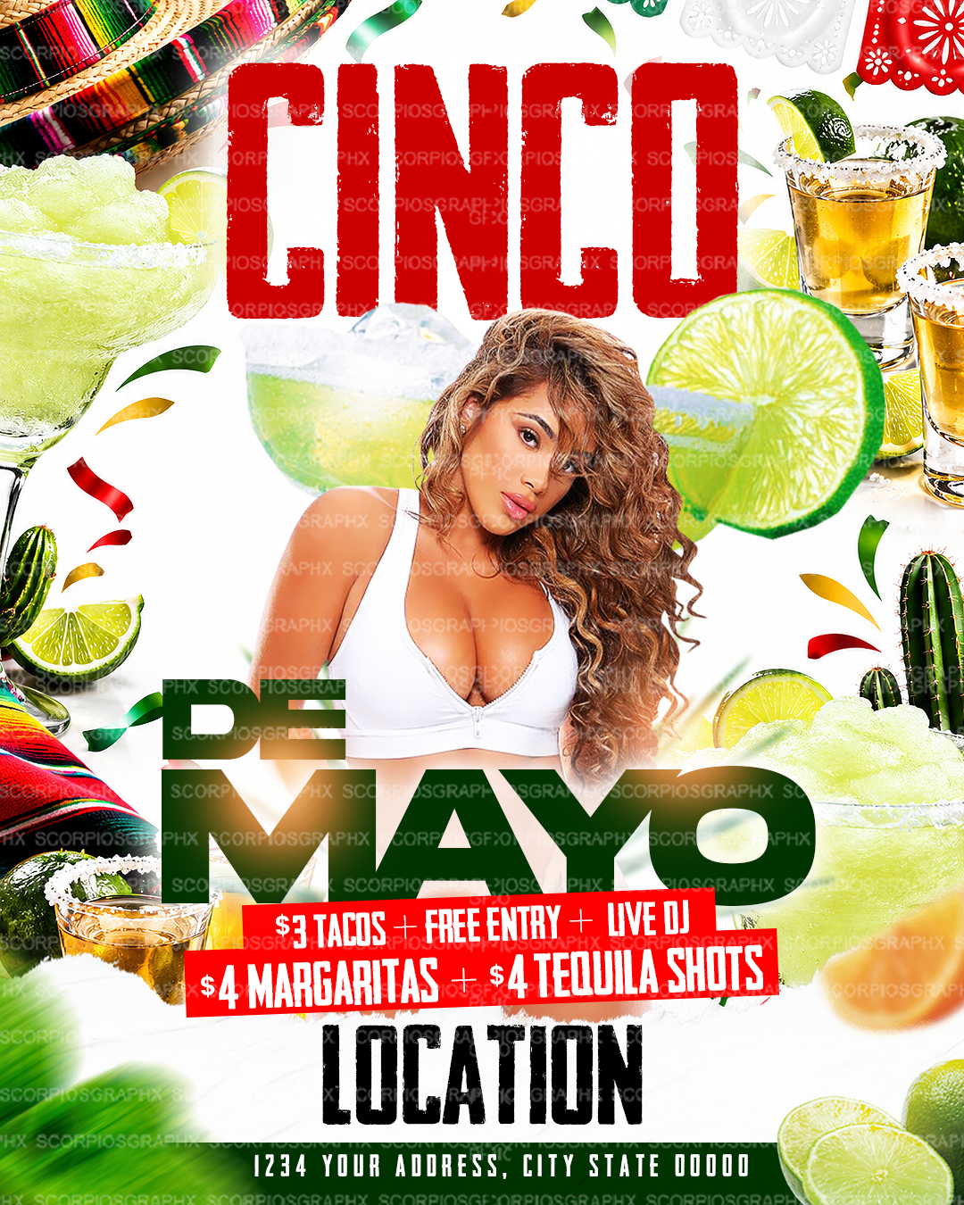 Cinco De Mayo Flyer Template