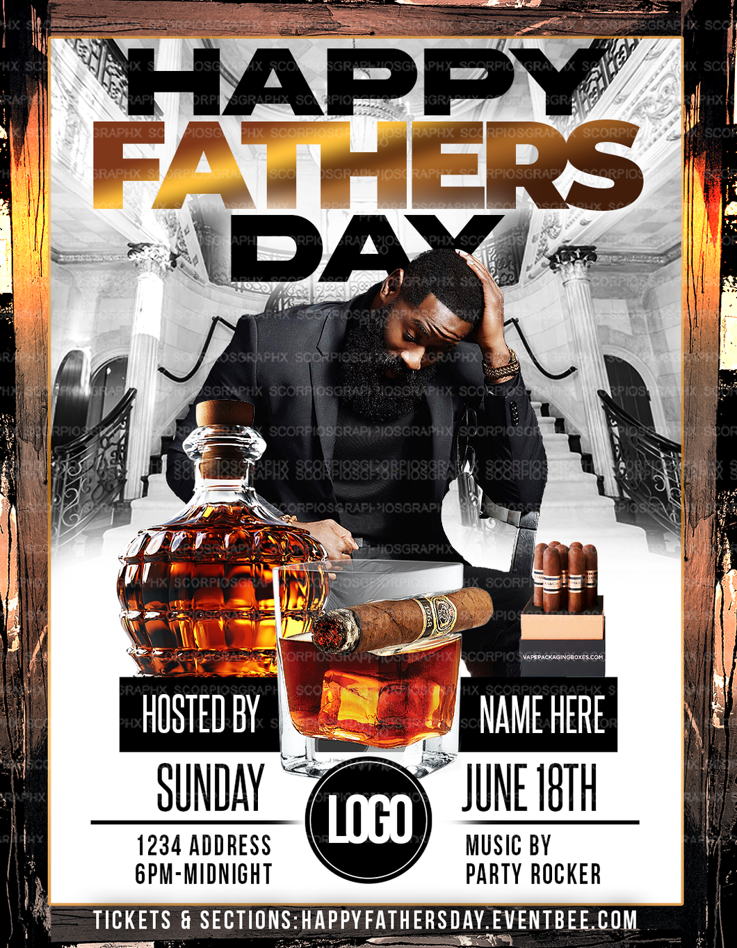 Fathers Day Flyer Template