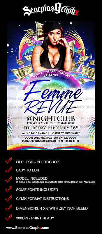 Lesbian Pride Flyer Template