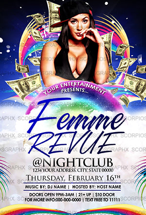 Lesbian Pride Flyer Template