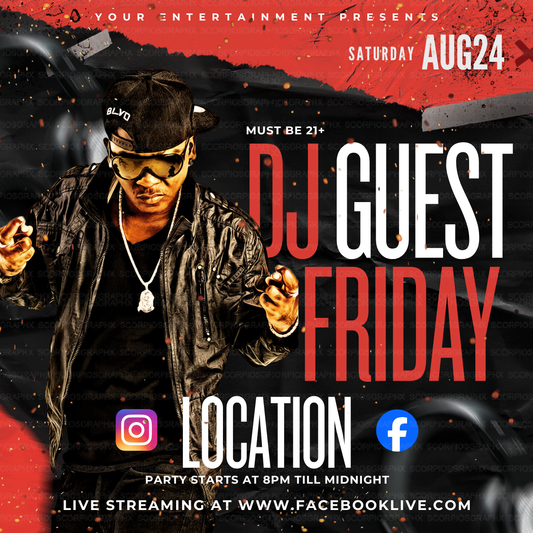 Guest DJ Canva Template