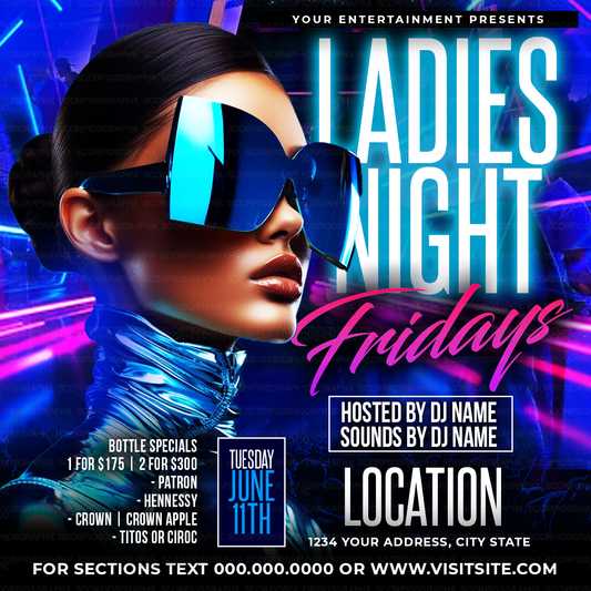 Ladies Night Flyer Template
