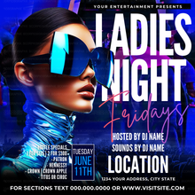 Load image into Gallery viewer, Ladies Night Canva Template
