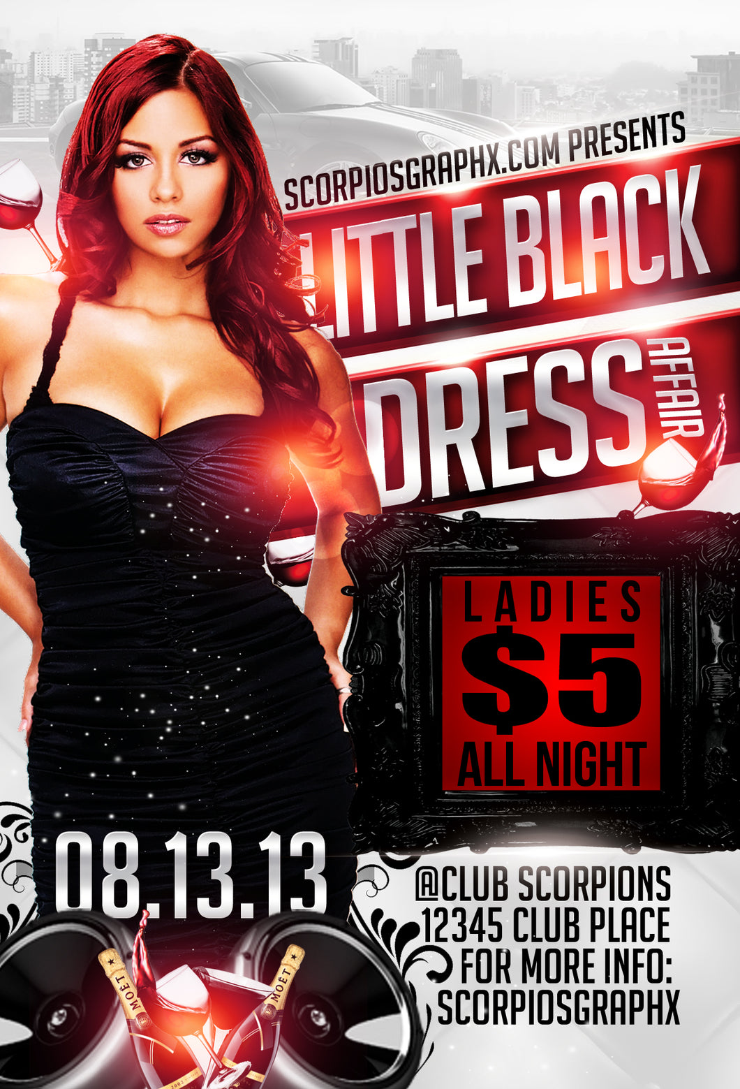 Little Black Dress Flyer Template