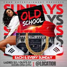 Load image into Gallery viewer, Old School Sundays Flyer Template
