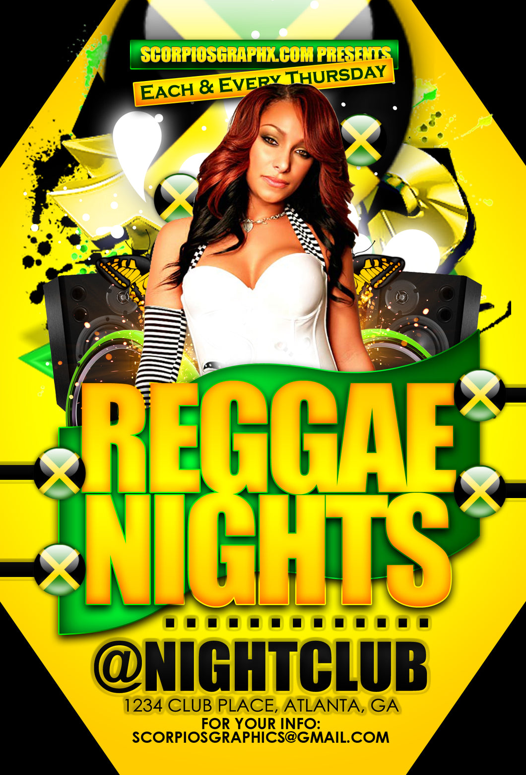 Reggae Flyer Template