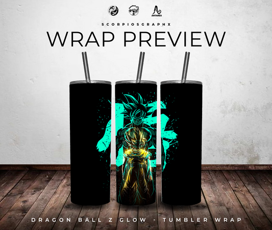 DGZ Anime Tumbler Wrap PNG | Digital Download