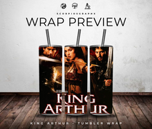 Load image into Gallery viewer, King Arthur PNG | Sublimation | Tumbler Wrap Design | Digital Download
