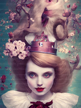 Load image into Gallery viewer, Alice and the Cat - AI ART
