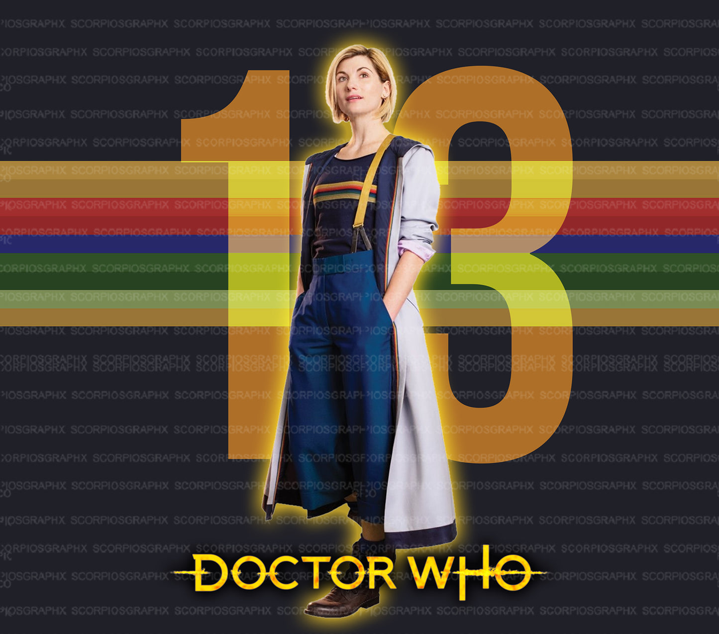 13th Doctor PNG | Sublimation | Tumbler Wrap Design | Digital Download
