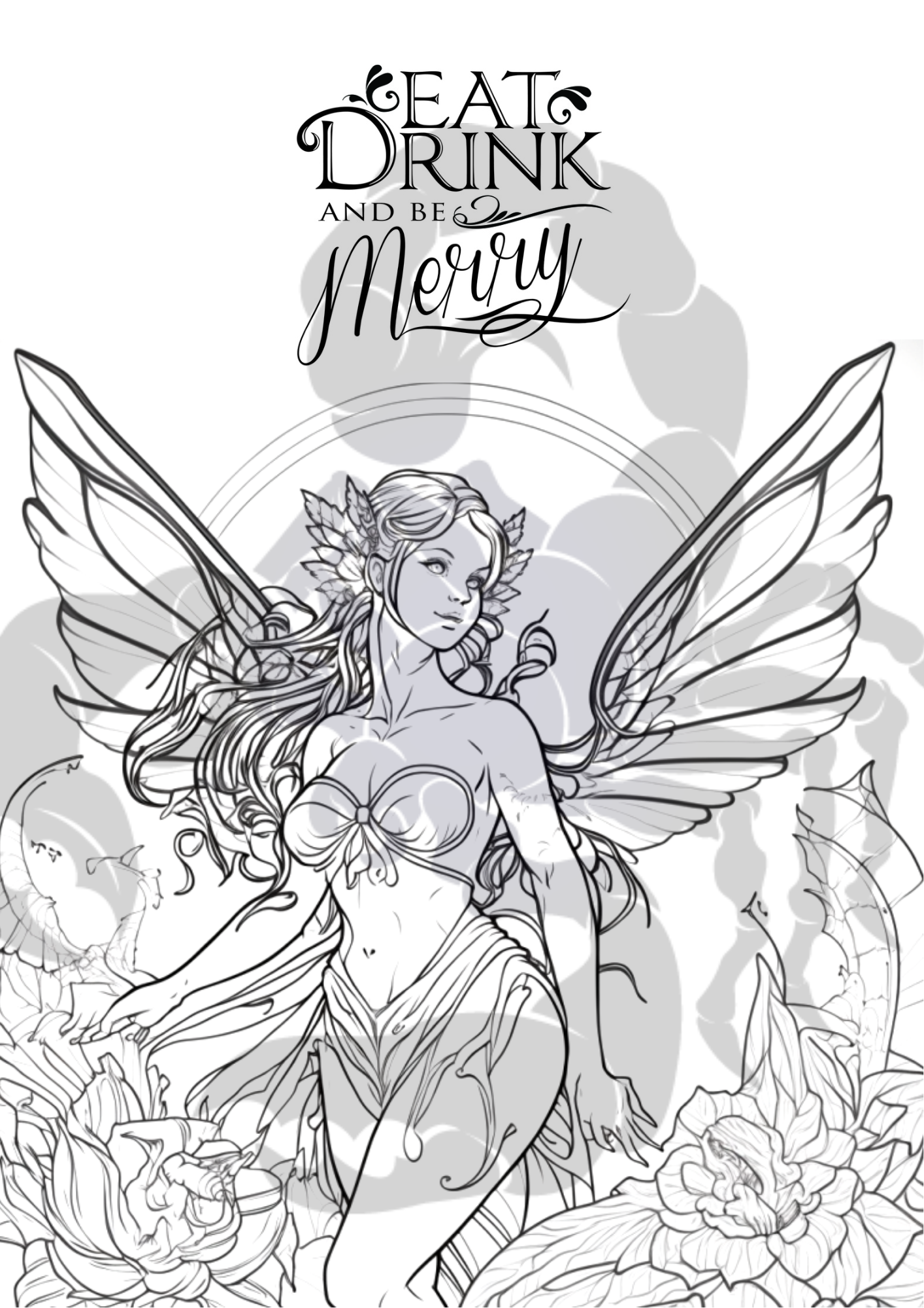 Fairy - Printable Adult Coloring Page
