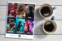 Load image into Gallery viewer, Dc Comics Tarot Cards, superhero tarot deck, printable Tarot cards, DIY tarot deck, DC tarot card deck, digital download
