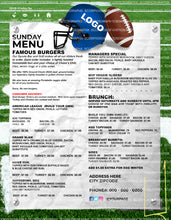 Load image into Gallery viewer, Sports Menu template
