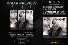 Load image into Gallery viewer, Moon Knight Marvel PNG | Sublimation | Tumbler Wrap Design | Digital Download
