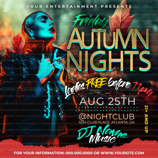 Autumn Nights Instagram Template