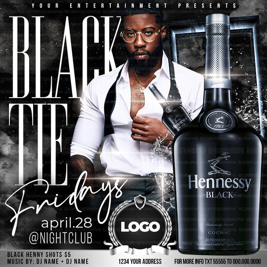 Black Tie Flyer Template