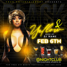 Load image into Gallery viewer, Black and Yellow Flyer Template
