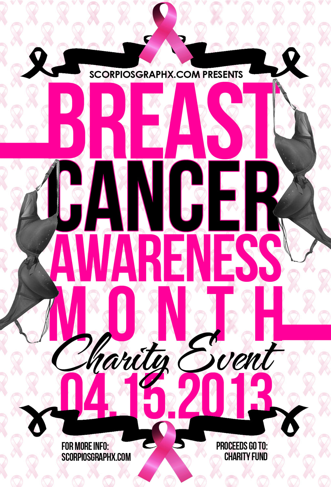 Breast Cancer Flyer Template