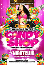 Load image into Gallery viewer, Candy Shop V1 Flyer Template
