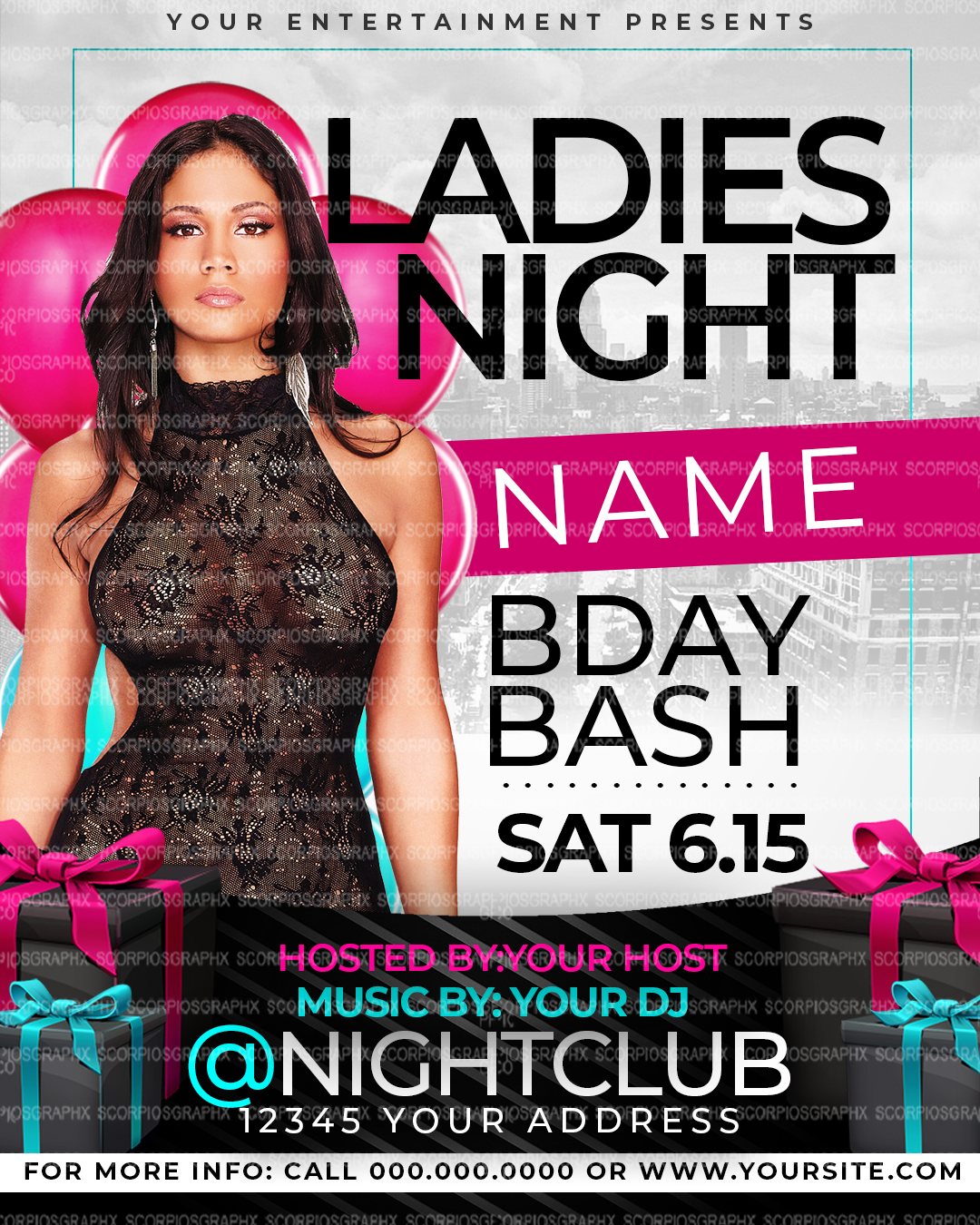 Ladies Night Flyer Template
