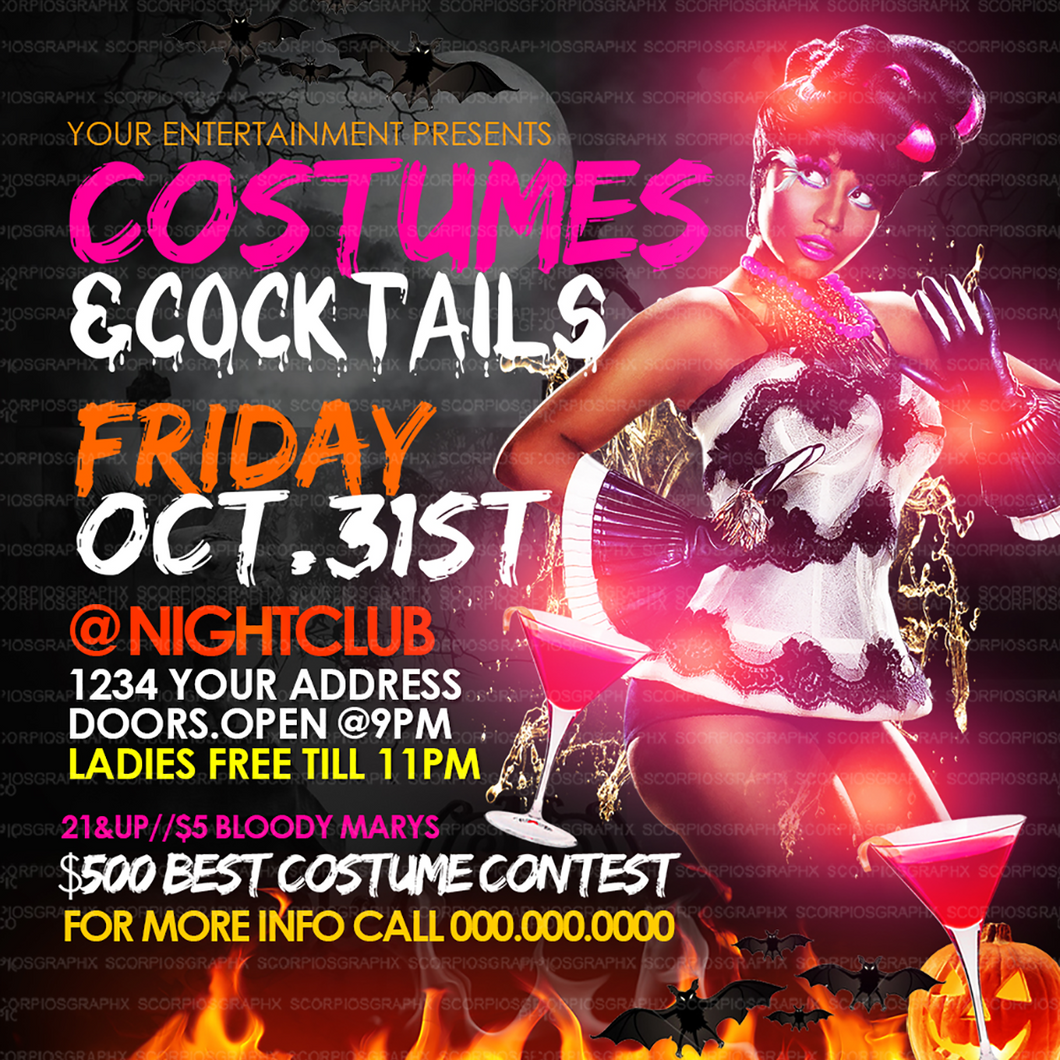 Costume Party Flyer Template
