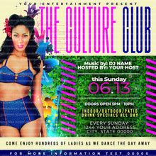 Load image into Gallery viewer, Culture Club Flyer Template
